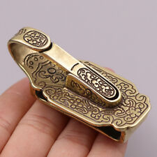 Solid Brass Vintage Belt Clip Keychains Hook Snap Clasps Fits For 35mm Wide Belt