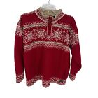 Dale Of Norway Polarwind Sport Sweater Women's Size Medium Pure New Wool Red