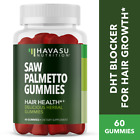 Saw Palmetto Gummies Hair Growth Supplement, 60 ct for Men and Women