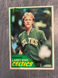 1981-82 TOPPS #4 LARRY BIRD BOSTON CELTICS BASKETBALL CARD NM/MT NICE