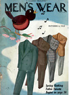 Vintage Men's Fashion Magazine- MEN'S WEAR Oct. 6, 1937 Suits, Hats, Swimwear