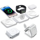 3 in 1 Foldable Wireless Charger Mat Pad For Apple Watch AirPods iPhone 15 14 13