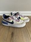 Nike Air Force 1 Shadow Shoes Womens Sz 7 White Purple Trainers Sneakers