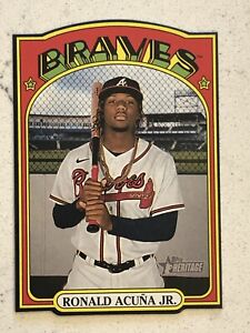 2021 Ronald Acuna Jr Topps Heritage '72 Die Cuts #72DC-9