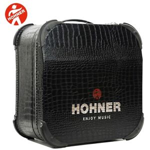 Hohner 12X-DX Deluxe Accordion Hard Case for Panther, Compadre, Corona - Black