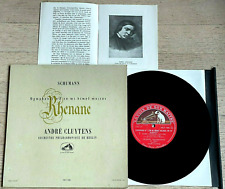 SCHUMANN Symphony No.3 ANDRE CLUYTENS 1958 ED1 French Dowel HMV 10