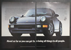 1993 Porsche 911 RS America vintage print Ad