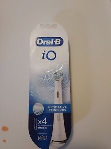 Oral-B iO Ultimate Clean White Replacement Brush Heads x 4 New Sealed Package
