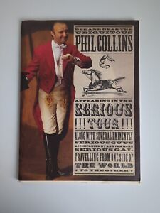 1990 Phil Collins Serious Tour Concert Program Book Genesis Saratoga Springs
