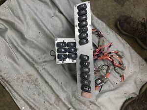 Boat Marine Dash Panel Control Plate w/ Switches