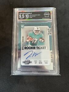 New Listing2021 Panini Contenders - Jaylen Waddle Rookie Ticket Auto #106 GEM MINT 9.5!