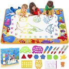 Water Doodle Mat - Kids Painting Writing Color Doodle Drawing Mat Toy Bring