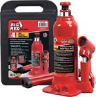 BED RED Torin Torin Hydraulic Welded Bottle Jack 4 Ton (8,000 lb) Capacity, Red