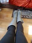 UGG Women’s Size 9 Cardy Knit Gray Sweater Boots Buttons