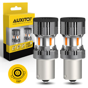 AUXITO LED Turn Signal Light BAU15S 7507 PY21W Amber Canbus No Hyper Flash Bulbs