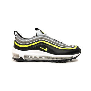Nike Air Max 97 (GS) Platinum Black Volt 921522-030 Running Shoes