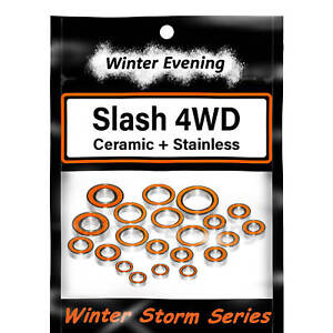 Traxxas Slash 4x4 Rustler Stampede 4WD Bearings Kit | Stainless + Ceramic
