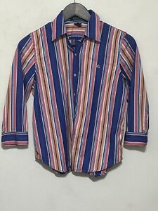 Ralph Lauren LRL Striped Button Down Shirt Women’s P/P Petite Multicolor