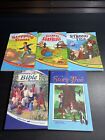 ABeka 1st & 2nd Grade Reading Book Lot, Primary Bible, Stepping Stones + 3 VG