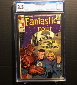 Fantastic Four #45 1965 CGC 3.5 1st Team Appearance Inhumans Cameo Black Bolt