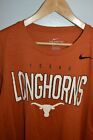 Nike UT Austin Texas Longhorns Dri Fit 100% Poly jersey T Shirt Mens Large Slim