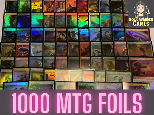 1000 ALL FOIL Magic the Gathering Cards Bulk Lot FOILS ONLY