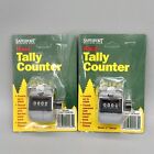 2-Pack Portable 4 Digit Hand Held Number Click Golf Counter Tally Recorder