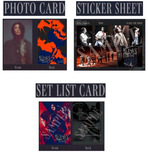 PSL SUGA AgustD TOUR D-DAY THE MOVIE JAPAN PHOTOCARD STICKER SHEET SET LIST CARD