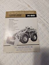 PAYLOADER 4-Wheel Drive Tractor-Shovel H-60 Brochure/Sales Pamphlet. 1962