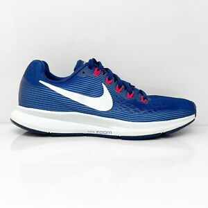Nike Womens Air Zoom Pegasus 34 880560-410 Blue Running Shoes Sneakers Size 7