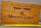 New ListingVintage Mouton-Cadet Wooden Box Wine Crate Baron Philippe de Rothschild France