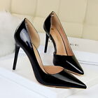 Women Fashion Pumps Closed Pointed Toe Shallow Stilettos High Heel Sandals Shoes