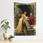 Tapestry Wall Hanging Art Home Decor, God speed By Edmund Blair Leighton Art for