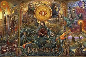 Lord of the Rings Two Towers by Ise Ananphada Ltd x/125 Print Poster MINT Mondo