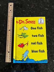 One Fish Two Fish Red blue fish Dr. Seuss Beginner Book Hardcover #3 6.25