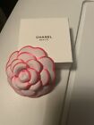 Chanel Beaute - Camellia Flower Pin - Pink & White - Fabric - NEW