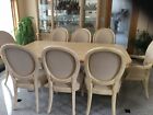 Bernhardt dining room set wood, 1 table, 8 chairs, 2 leaves and a china cabinet