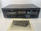 TECHNICS RS-TR355 Double cassette tape deck Vintage Hi-Fi Dolby HX Pro W/ Manual