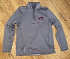 Champion Virginia Tech Hokies Youth Gray 1/4 Zip Pullover Size L 14-16