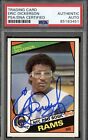 Eric Dickerson HOF Signed 1984 Topps Football #280 RC Rookie AUTO PSA/DNA