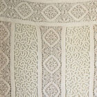 Vintage French crochet Lace Tape ? heavy weight curtain drape Farmhouse cottage