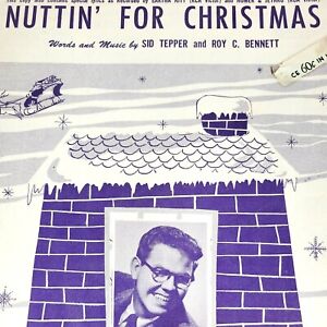 New ListingNuttin' For Christmas Sheet Music Vtg 1955 Stan Freberg Sid Tepper Roy C Bennett