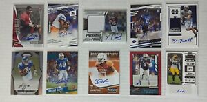 NFL Football Autograph Card Lot (10) Keke Coutee RC 2 color RPA /399, more