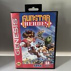 Sega Genesis - Gunstar Heroes (GOOD Condition) - Game & Box with Hang Tab - Nice