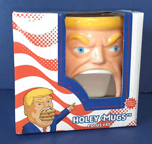 Donald Trump #45 POTUS 10 oz Coffee Mug w/ Cookie Hatch Holey Mugs