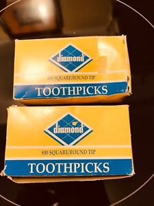 New Listinglot of 2 large boxes of toothpicks, craft supplies, preowned