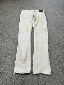 RRL Double RL Ralph Lauren White (Undyed Ecru Stone) Denim Jeans