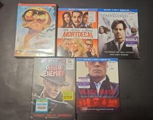 Johnny Depp Movie Collection (BLU-RAY/DVD, LOT OF 5)