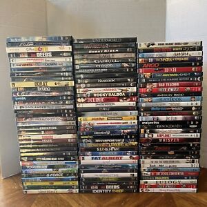 100 lot DVD Movies Lot See Picture for Titles Comedy Action Kids tv shows