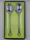 Table Manners Knot Serving Spoons - Set of 2 Matches Gourmet Settings (GS)